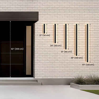 Zephlyn lineare Aluminium-Außenwandleuchte