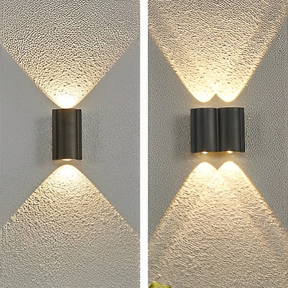 Wave LED-Außenwandleuchte