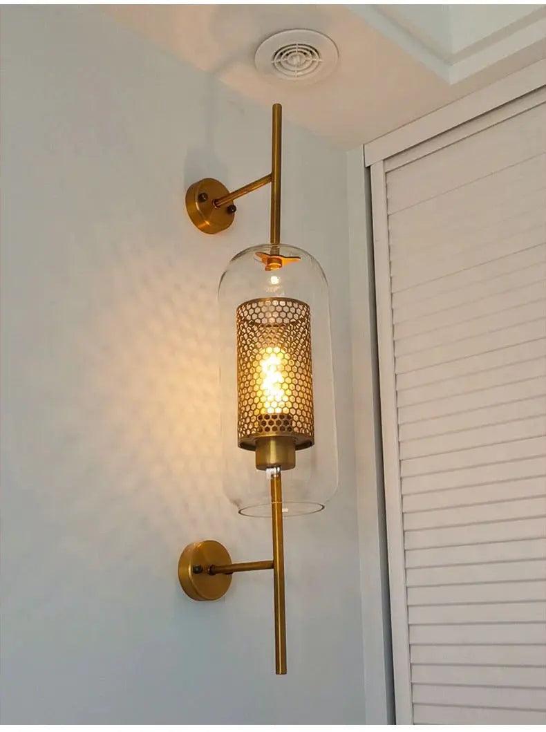 Serenova Retro-Glas-Wandleuchte