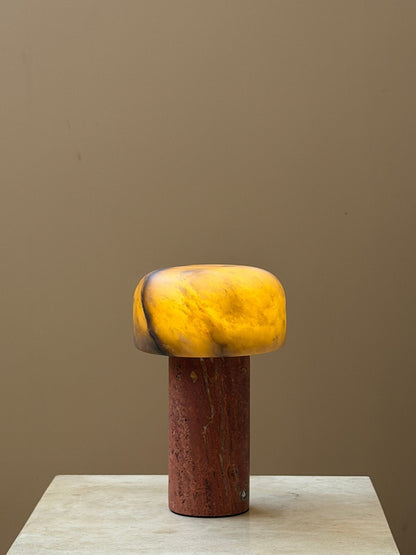 Brenvale Wabi-Sabi-Travertin-Tischlampe