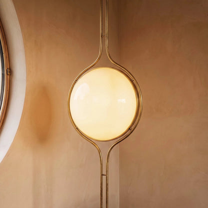 Pelvaro Mid-Century-Metalllampe vom Boden bis zur Decke