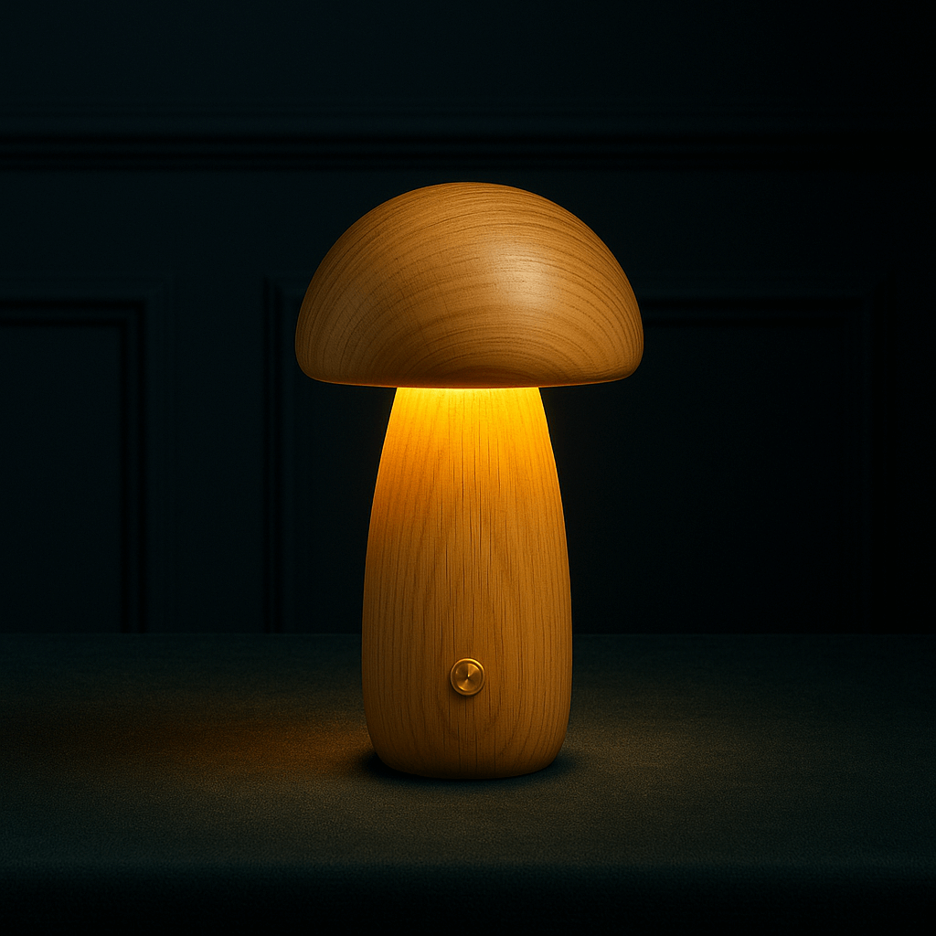 Fungara skandinavische Holz-Tischlampe