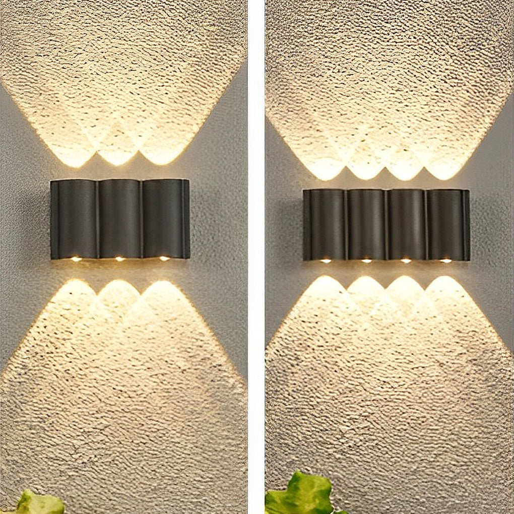 Wave LED-Außenwandleuchte