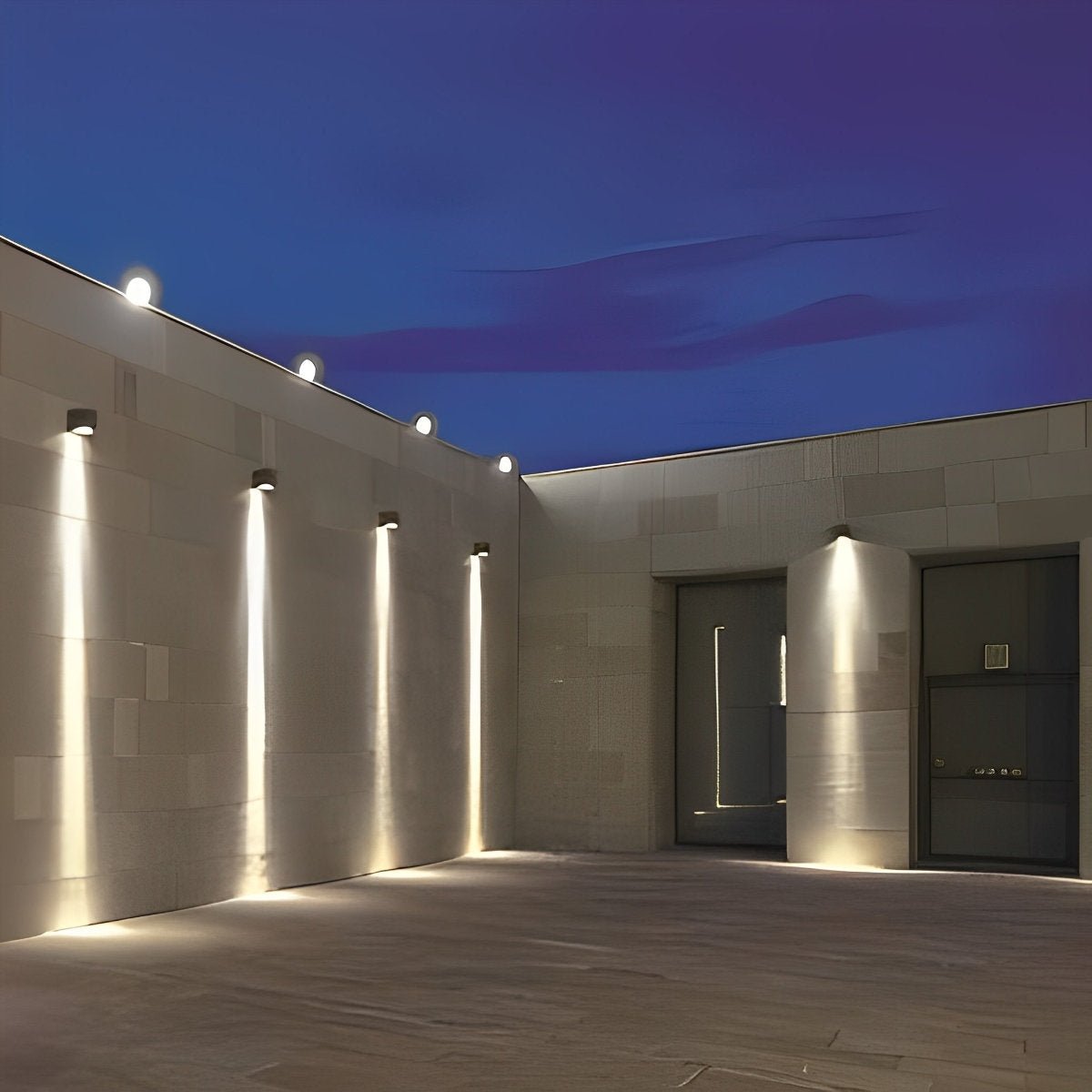 Cascara moderne Aluminium-Fassadenwandleuchte