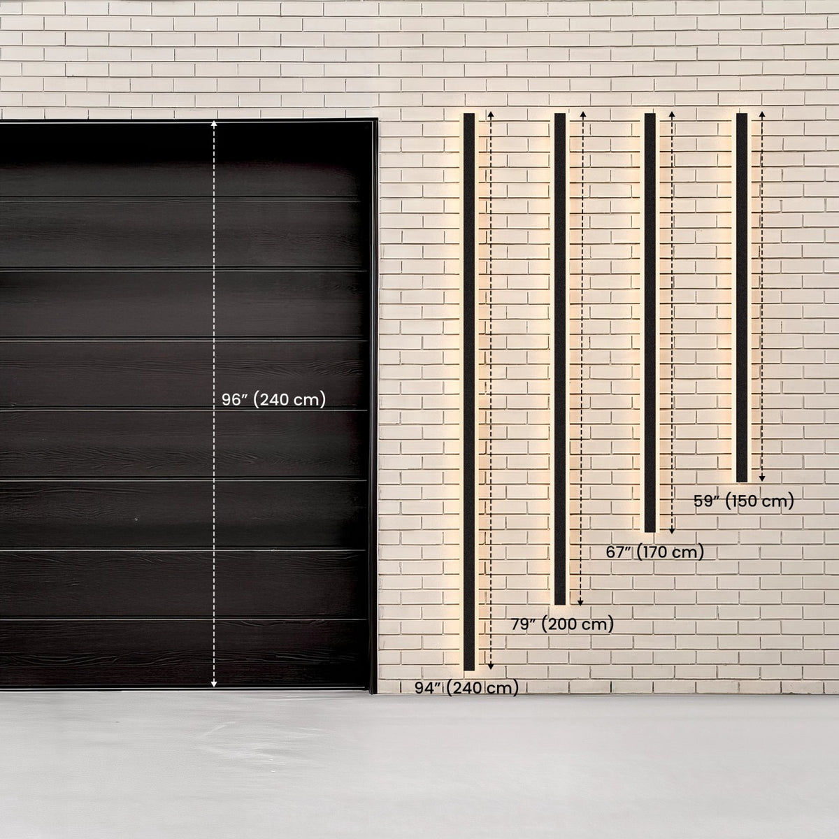 Zephlyn lineare Aluminium-Außenwandleuchte