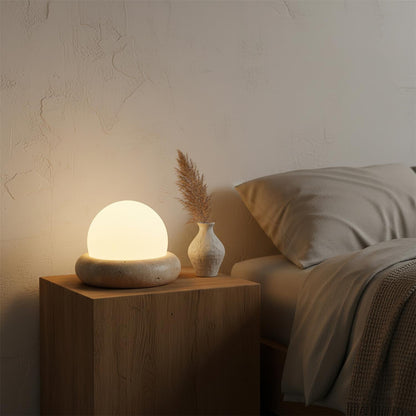 Orlando Wabi-Sabi-Travertin-Tischlampe