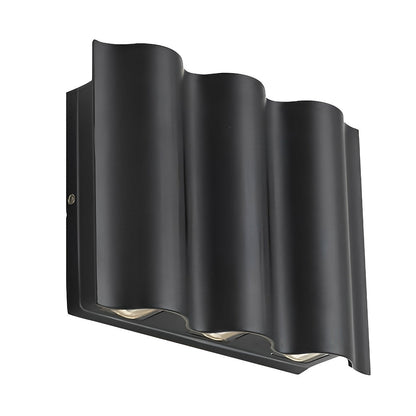 Ondaria Wave Aluminium-Wandleuchte mit Up- und Downlight