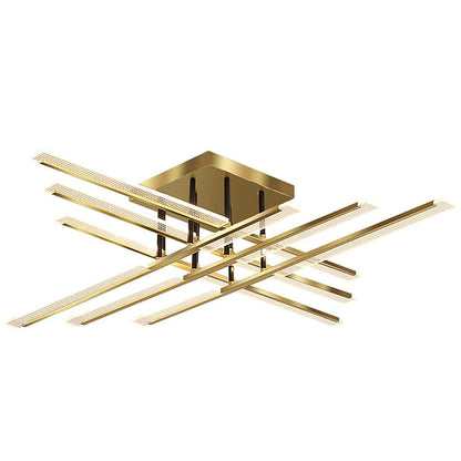 Goldene lineare Deckenleuchte