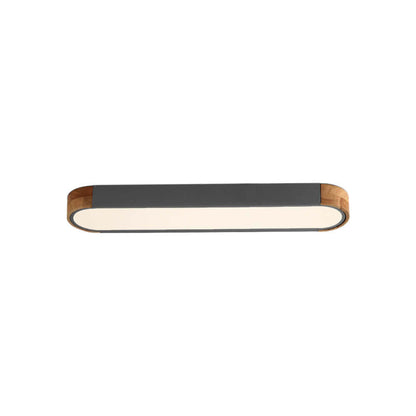 Ovalyn minimalistischer ovaler LED-Deckenleuchte aus Holz