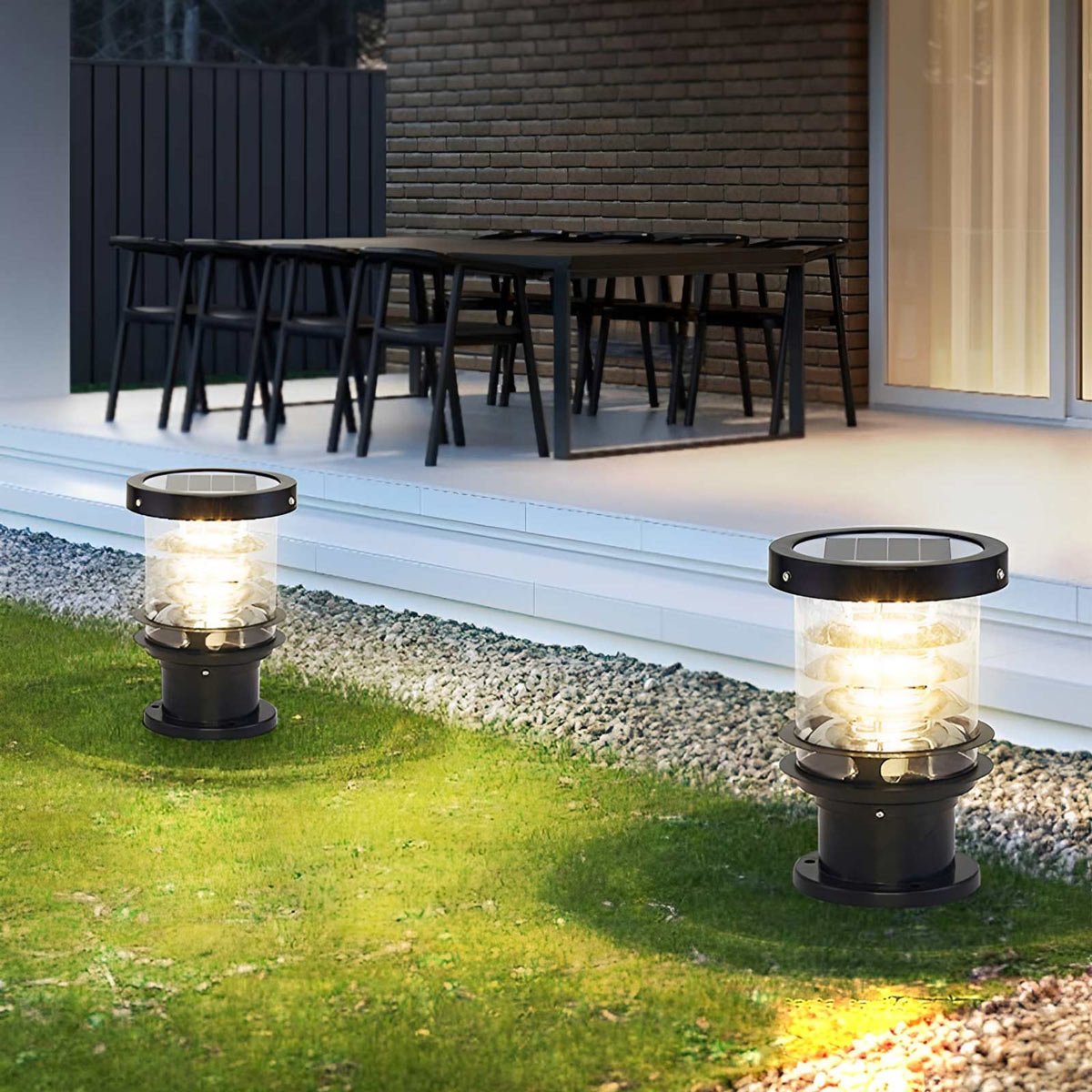 Velmora moderne Aluminium-Pollerleuchte für den Garten