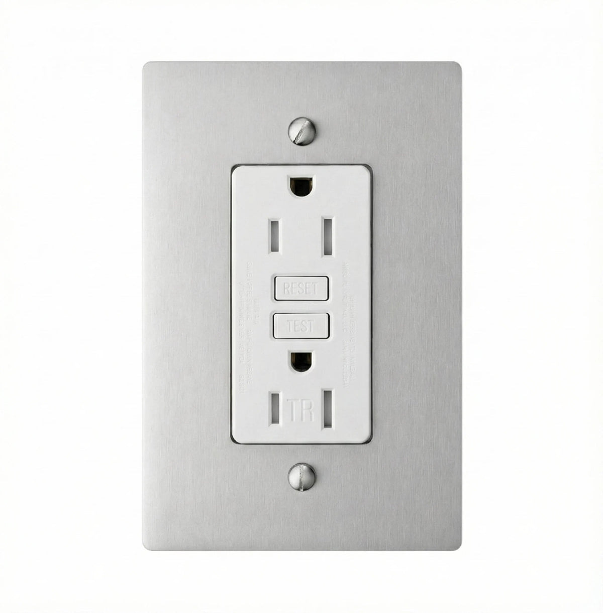 Minimalistische Messing-GFCI-Steckdose von Dellmora