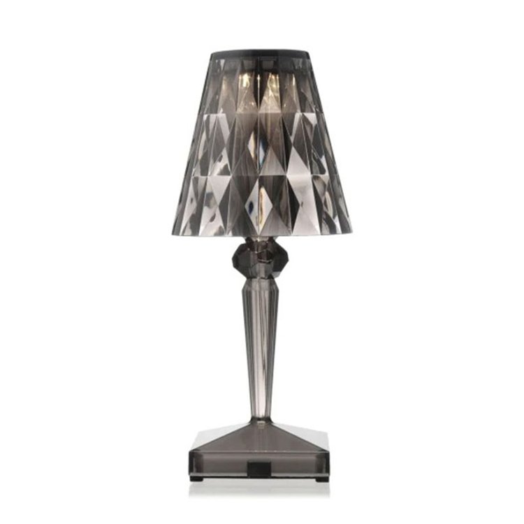 Prismara facettierte kabellose Kristall-Tischlampe
