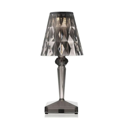 Prismara facettierte kabellose Kristall-Tischlampe