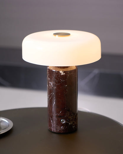 Vestara Art-déco-Marmor-Tischlampe