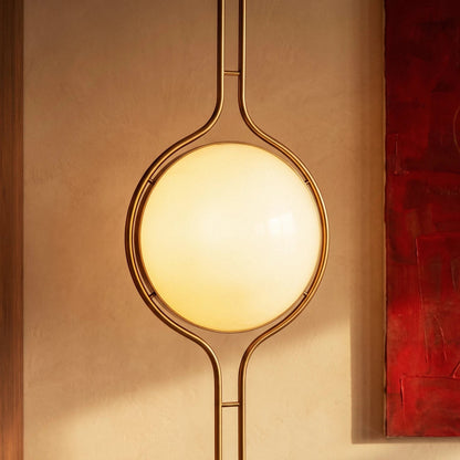Pelvaro Mid-Century-Metalllampe vom Boden bis zur Decke