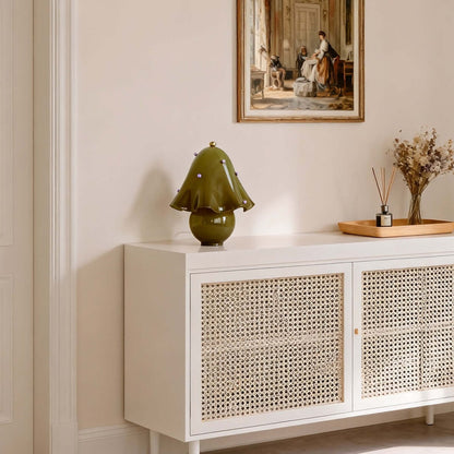 Halcyra Boho-Keramik-Tischlampe
