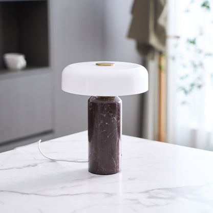 Vestara Art-déco-Marmor-Tischlampe