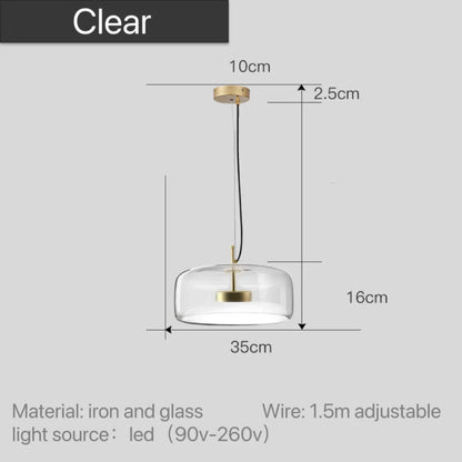 Getöntes Glas-Pendelleuchte Lumira Nordic