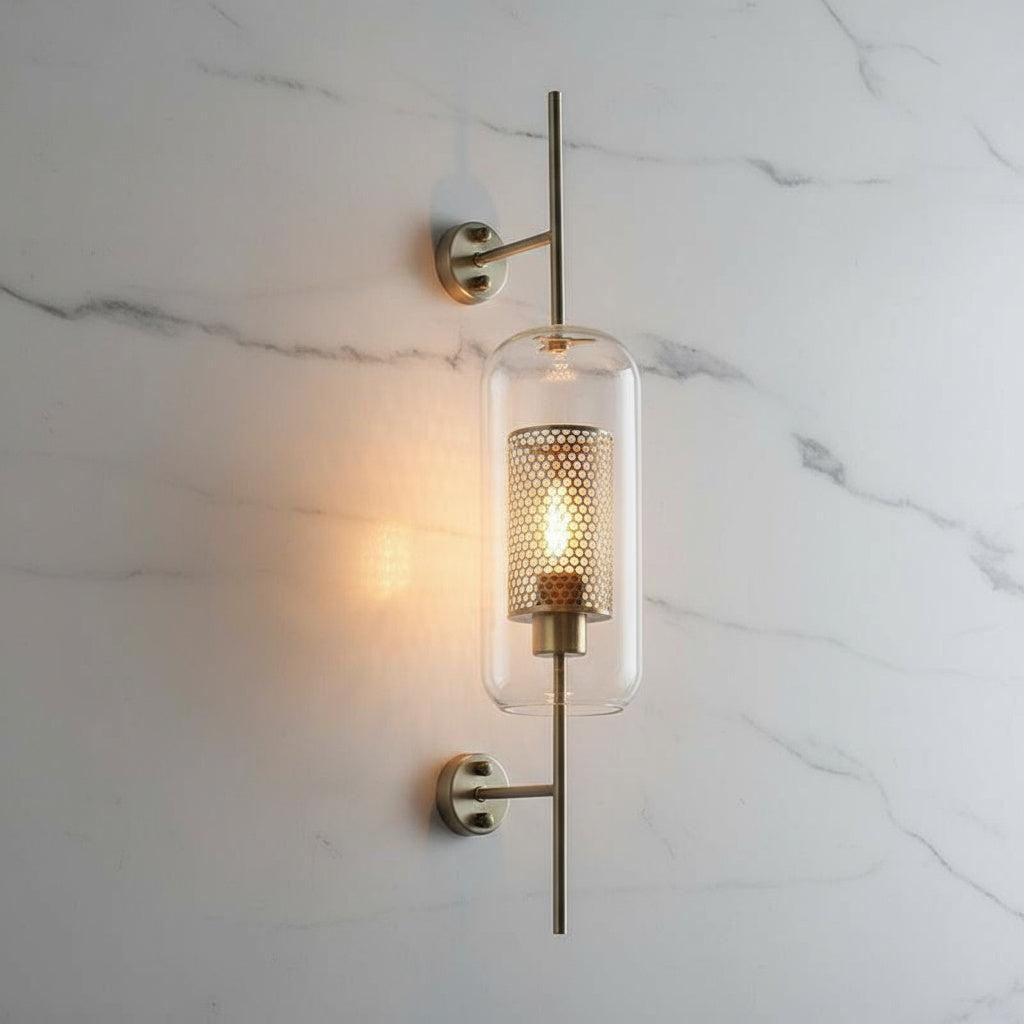 Serenova Retro-Glas-Wandleuchte