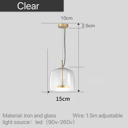 Getöntes Glas-Pendelleuchte Lumira Nordic