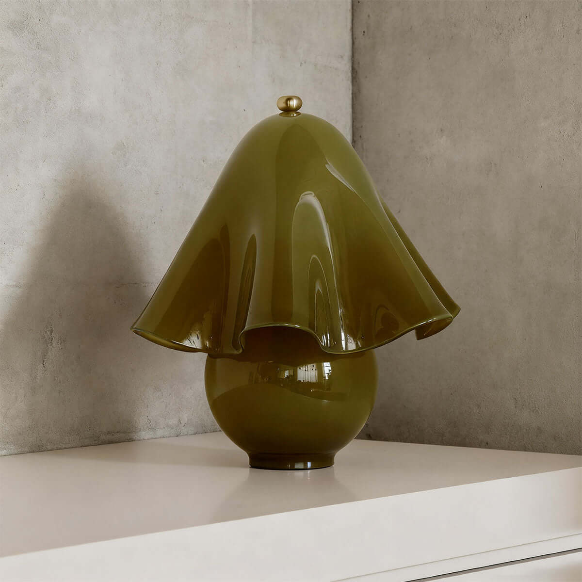 Halcyra Boho-Keramik-Tischlampe