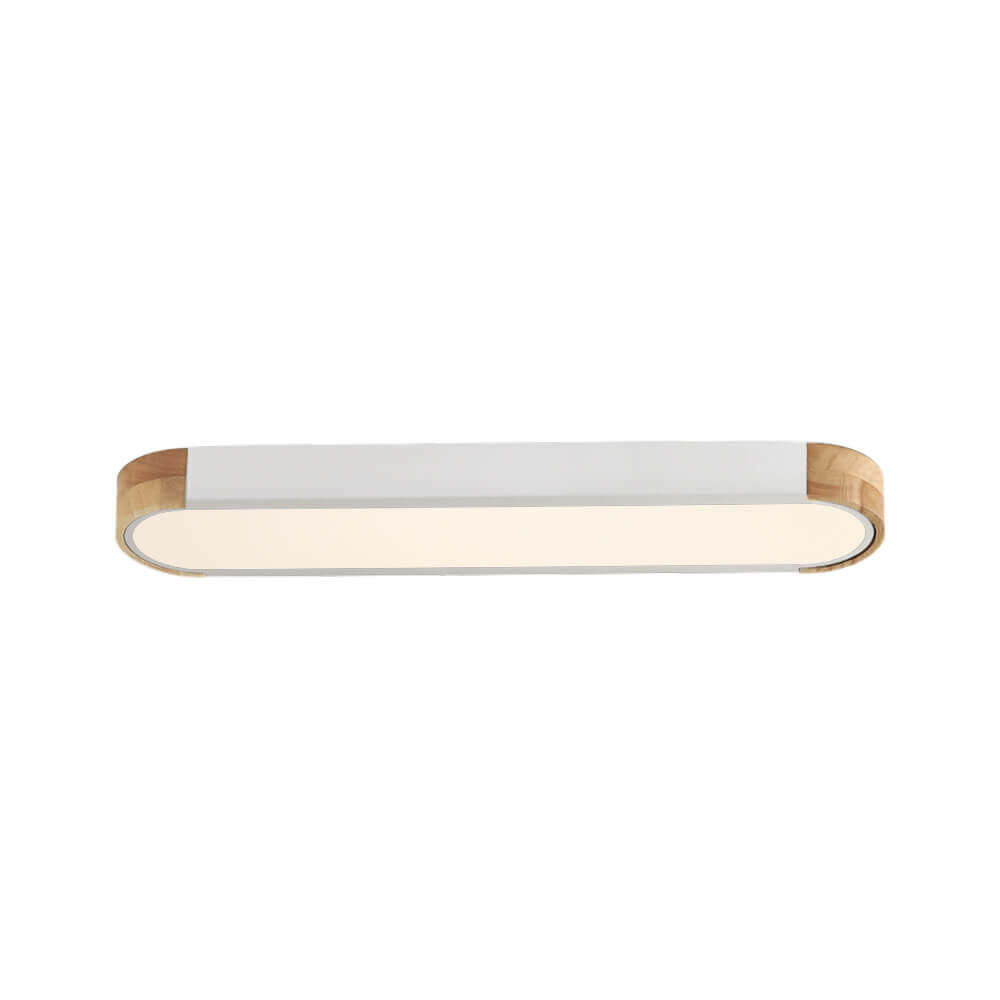 Ovalyn minimalistischer ovaler LED-Deckenleuchte aus Holz