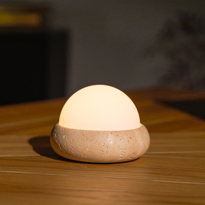 Orlando Wabi-Sabi-Travertin-Tischlampe