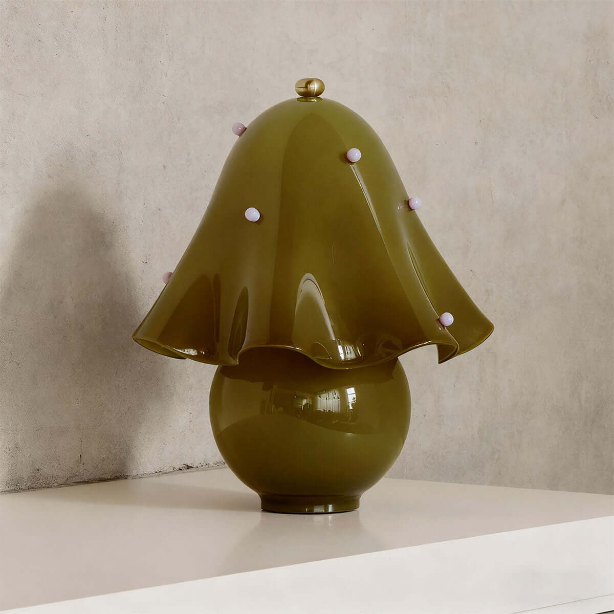 Halcyra Boho-Keramik-Tischlampe
