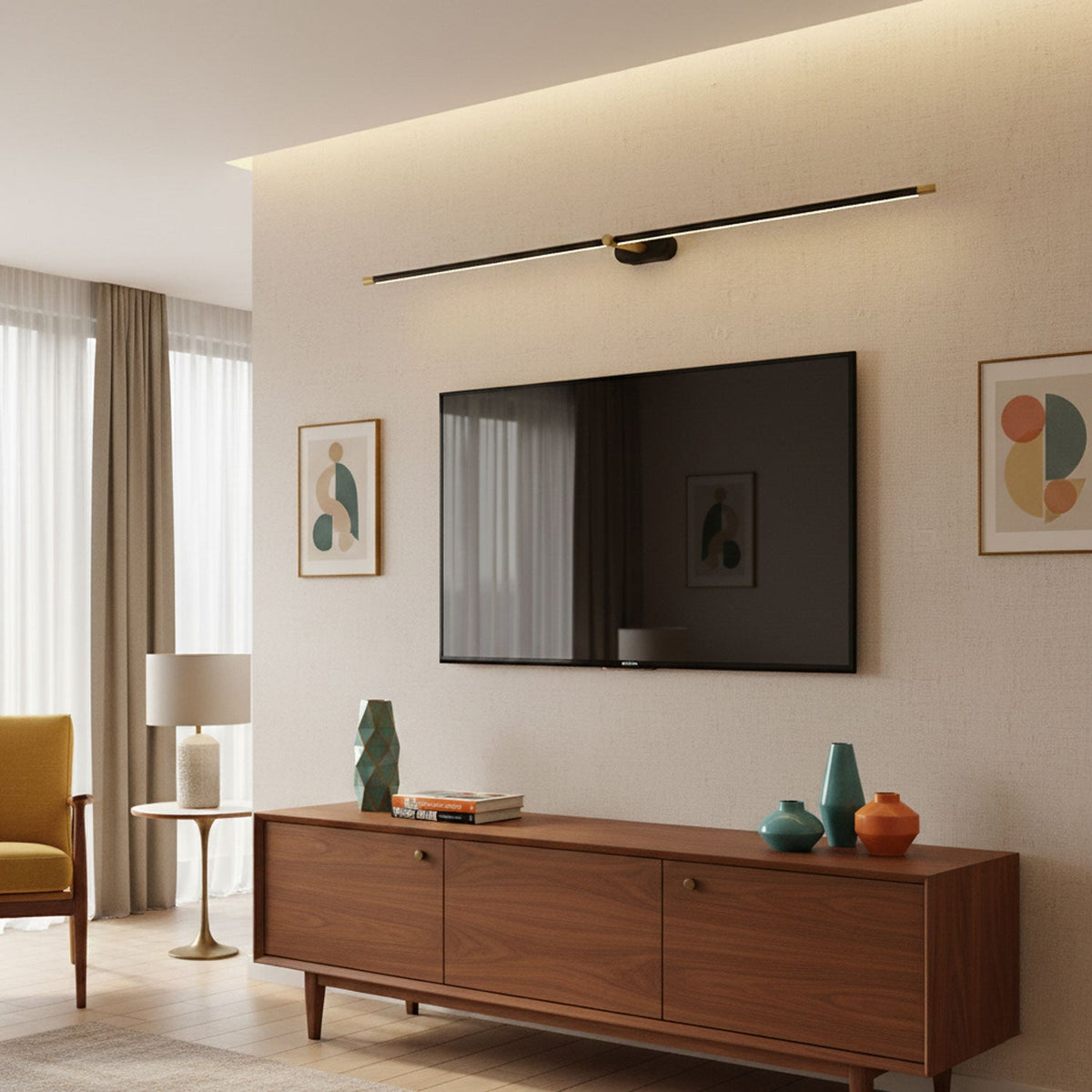 Kabellose lineare LED-Wandleuchte