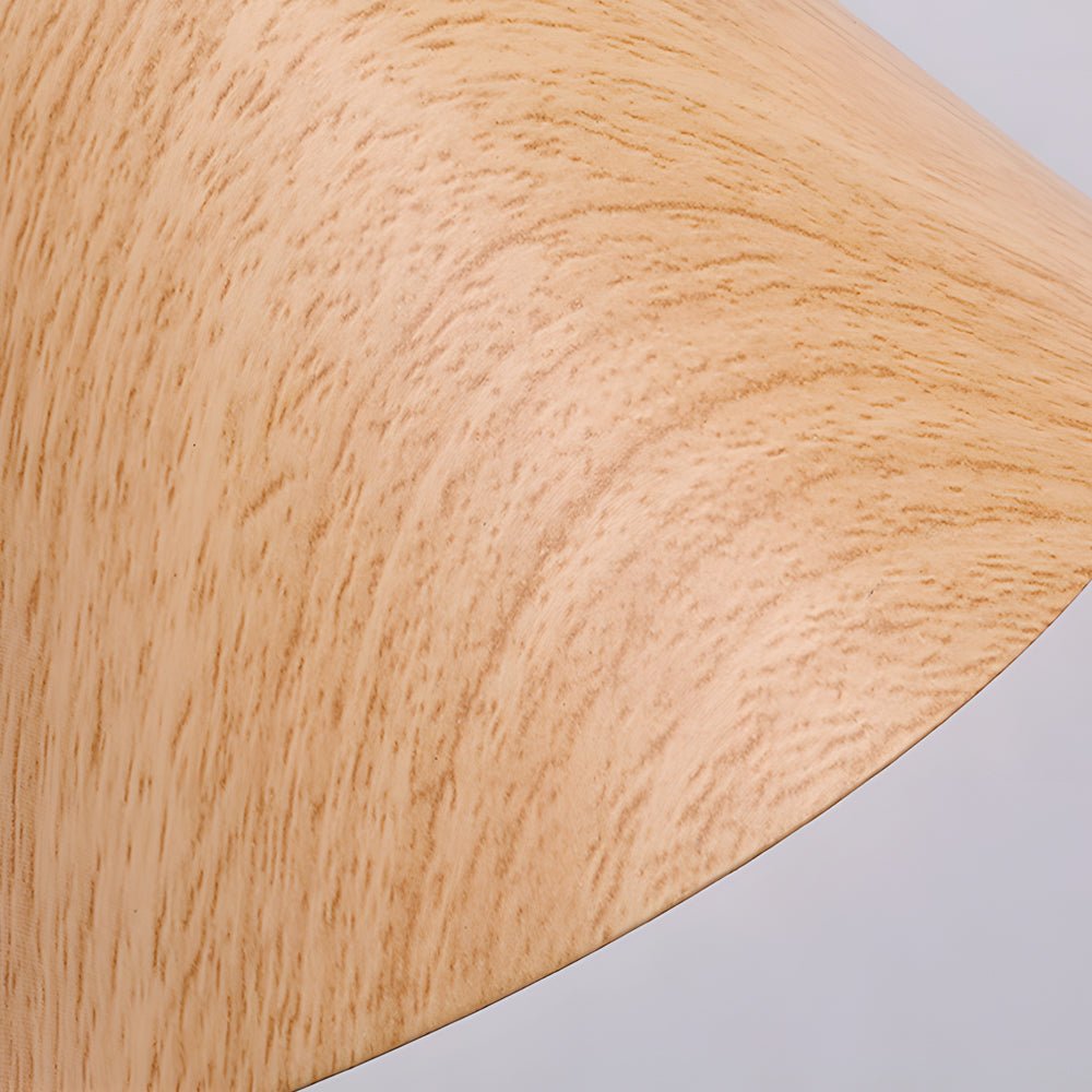 Linnoro skandinavische Wandleuchte mit Holzoptik und Schwenkarm