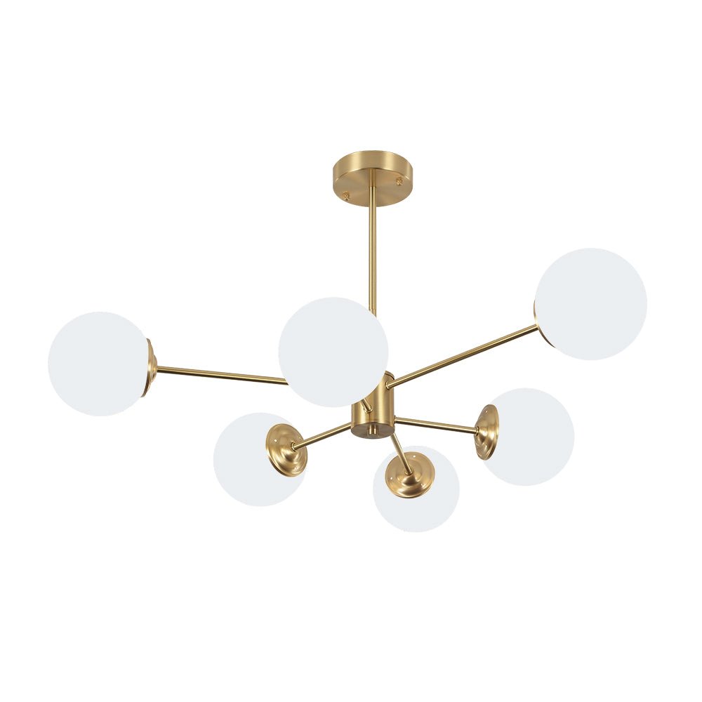Sputnik-Opal-Kugelleuchter
