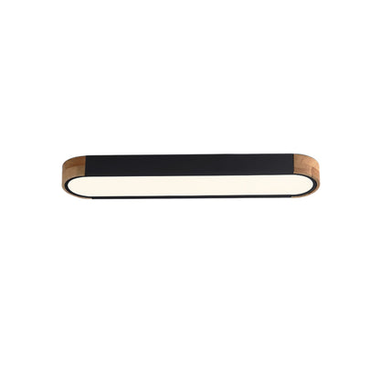 Ovalyn minimalistischer ovaler LED-Deckenleuchte aus Holz