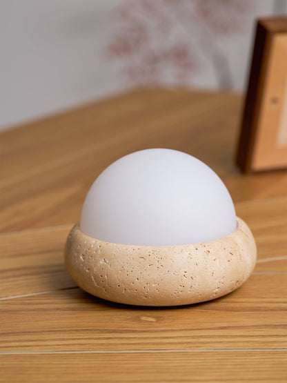 Orlando Wabi-Sabi-Travertin-Tischlampe