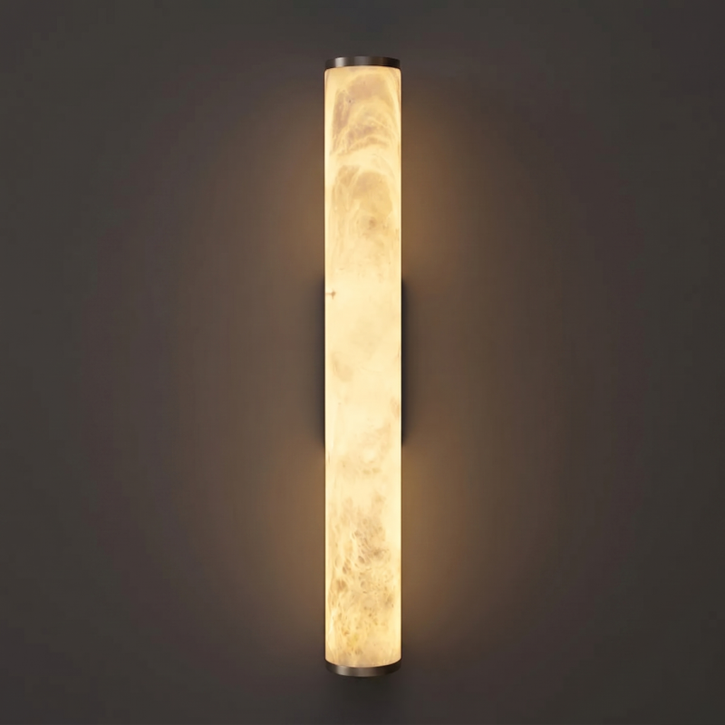 Skulpturale Alabaster-Wandleuchte