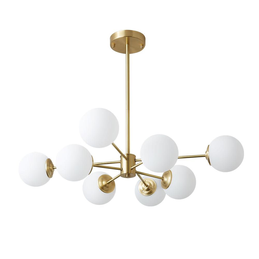 Sputnik-Opal-Kugelleuchter