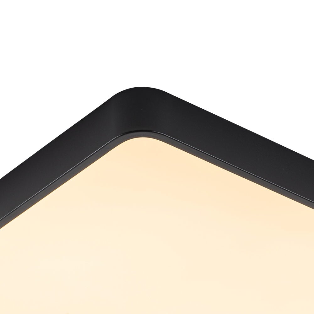 Quadrova rechteckige skandinavische LED-Deckenleuchte aus Holz