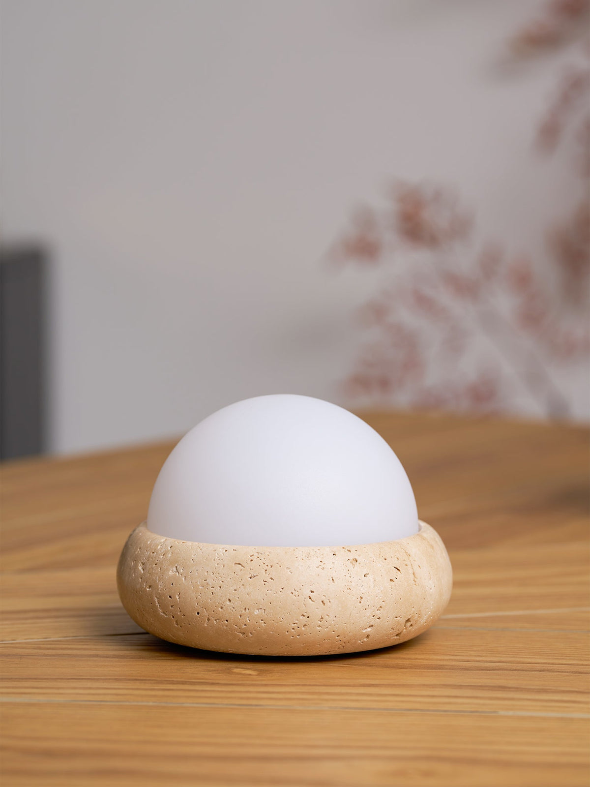 Orlando Wabi-Sabi-Travertin-Tischlampe