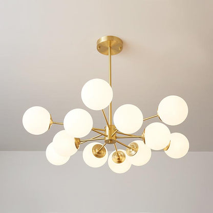 Sputnik-Opal-Kugelleuchter