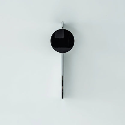 Skulpturale Spiegel-Disc-Wandleuchte