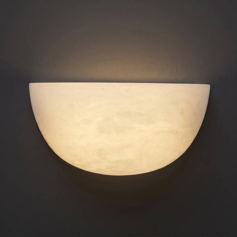 Skulpturale Alabaster-Wandleuchte