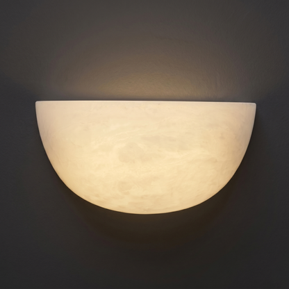 Skulpturale Alabaster-Wandleuchte