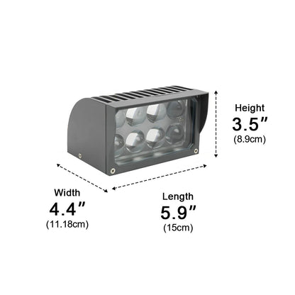 Cascara moderne Aluminium-Fassadenwandleuchte