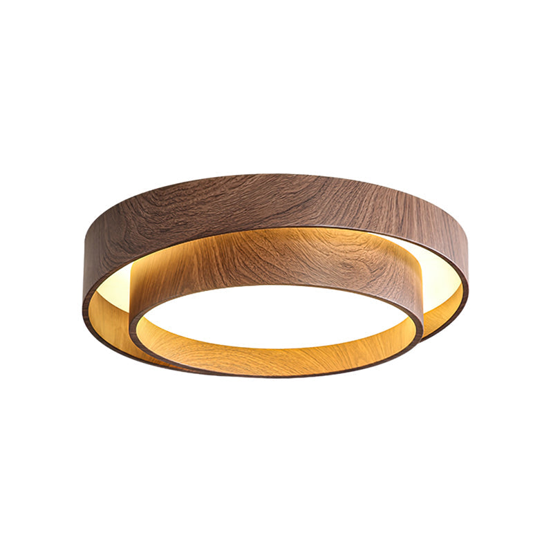 Deckenleuchte „Walnuss-Spiralring“