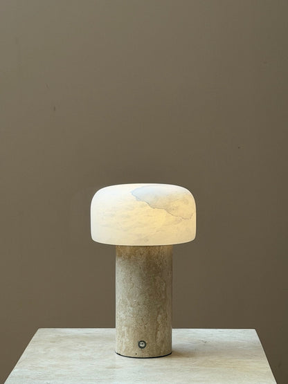 Brenvale Wabi-Sabi-Travertin-Tischlampe