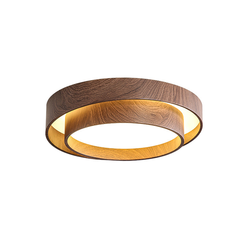 Deckenleuchte „Walnuss-Spiralring“