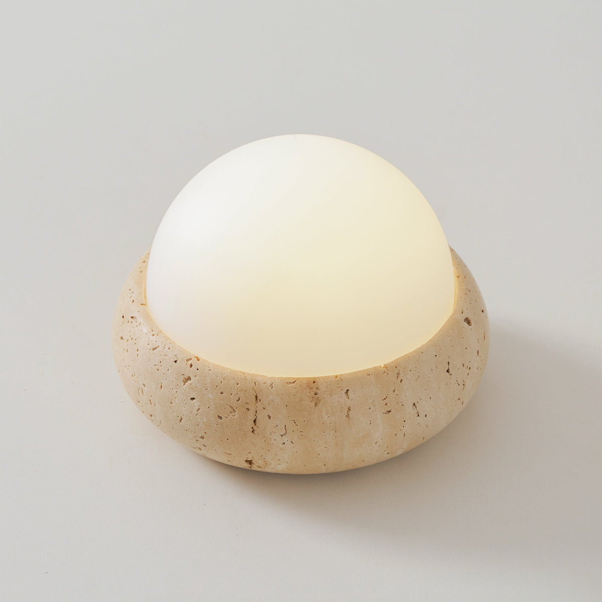 Orlando Wabi-Sabi-Travertin-Tischlampe