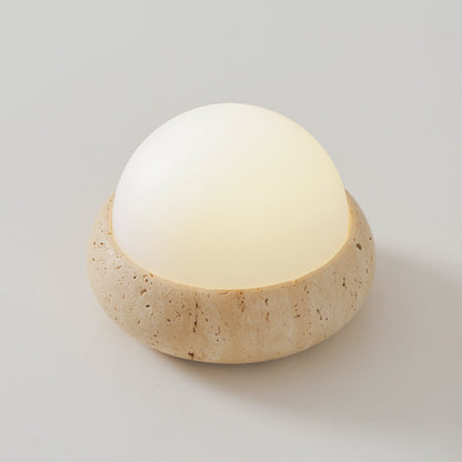 Orlando Wabi-Sabi-Travertin-Tischlampe