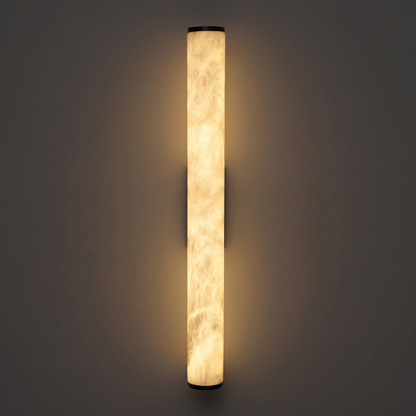 Skulpturale Alabaster-Wandleuchte