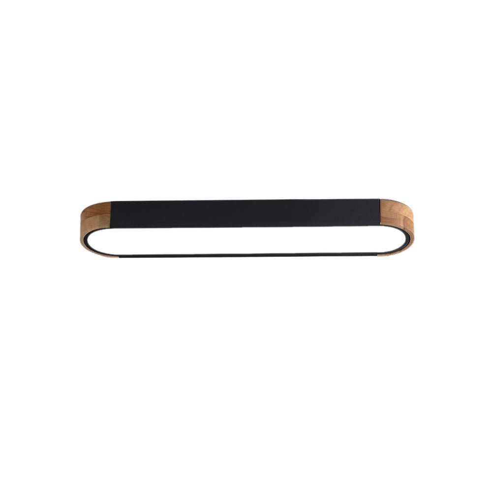 Ovalyn minimalistischer ovaler LED-Deckenleuchte aus Holz