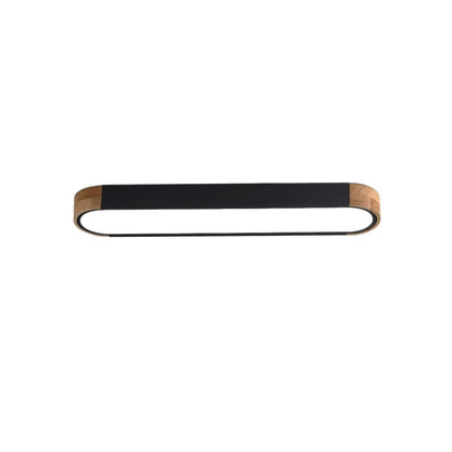 Ovalyn minimalistischer ovaler LED-Deckenleuchte aus Holz